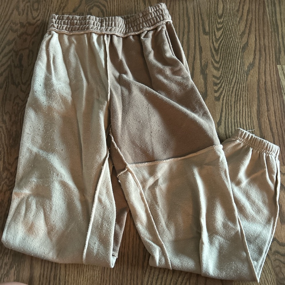 brown sweat pants